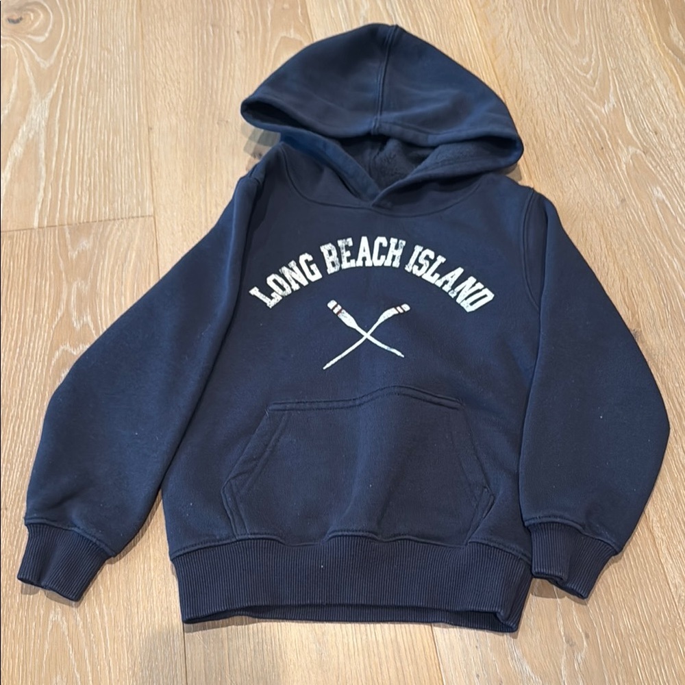 Kids XS Navy Long Beach Island Hoodie